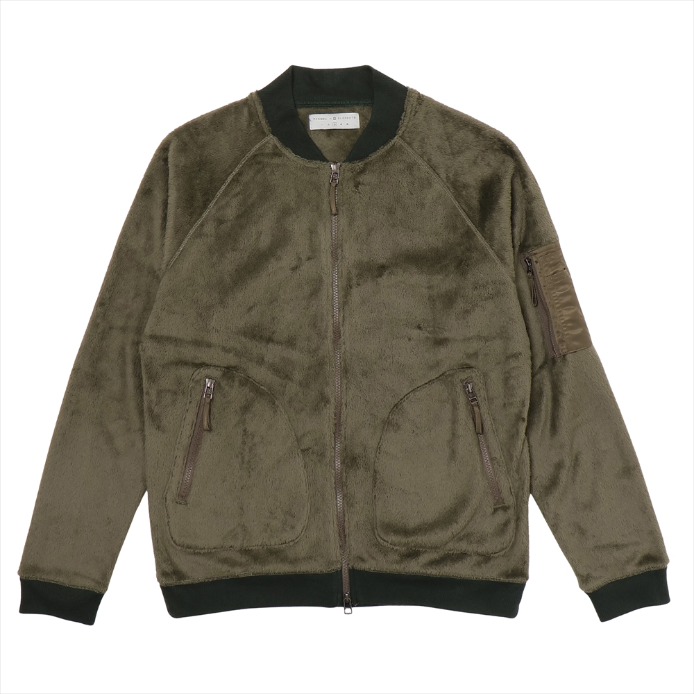 ハイロフトフリースのリブジャケット